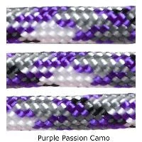 E. L. Wood Braiding Purple Passion Camo Paracord