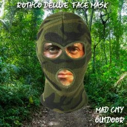 Balaclavas & Tactical Hoods Rothco Deluxe 3-Hole Face Mask - Woodland 11 Balaclavas & Tactical Hoods Rothco Deluxe 3-Hole Face Mask - Woodland