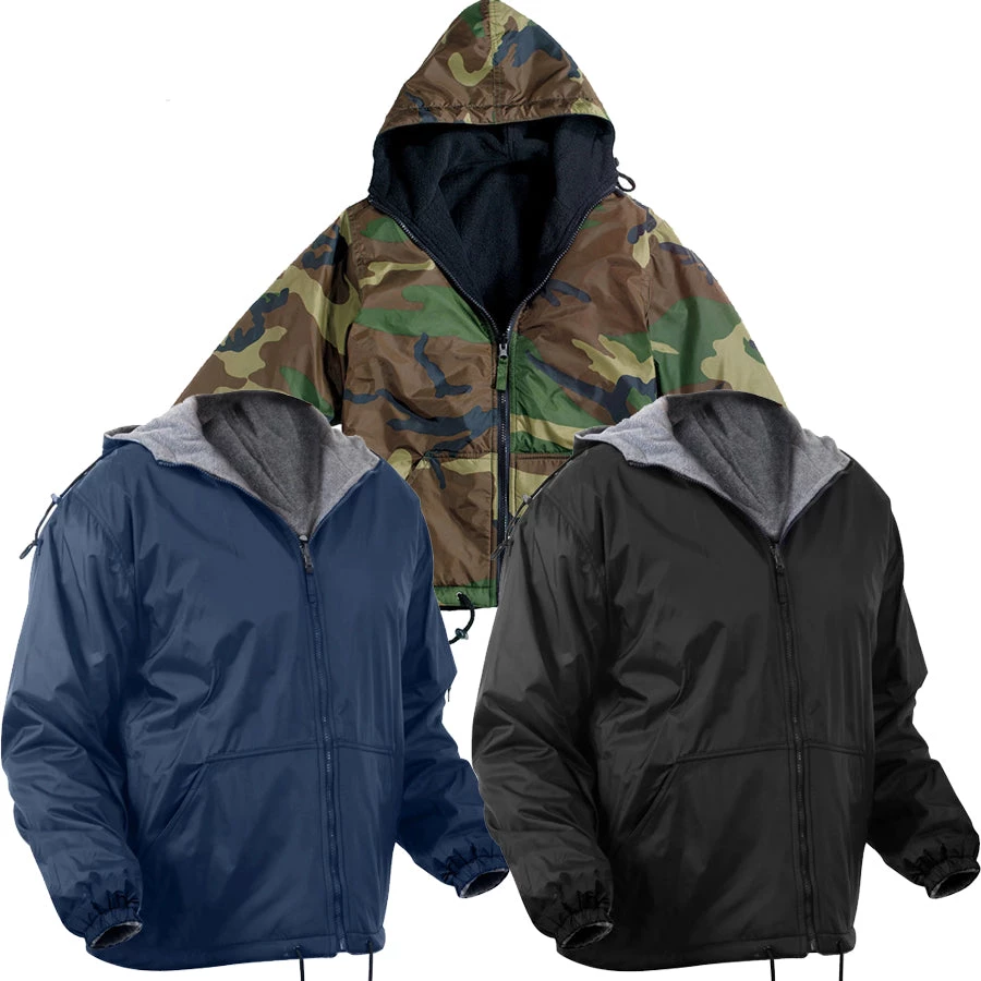 Jackets Rothco Reversible Lined Jacket With Hood 3 Jackets Rothco Reversible Lined Jacket With Hood