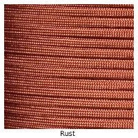 E. L. Wood Braiding 550 Survival Cord Rust Paracord