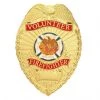 Smith And Warren Smith & Warren Volunteer Firefighter Tear Drop Badge, 2-1/4" X 3-1/8" Badges