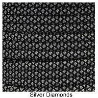 E. L. Wood Braiding Silver Diamonds Paracord 3 E. L. Wood Braiding Silver Diamonds Paracord