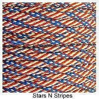 E. L. Wood Braiding Stars N Stripes Paracord 550 Survival Cord