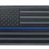 Tru-Spec USA Flag Black With Thin Blue Line Morale Patch