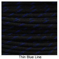 E. L. Wood Braiding Thin Blue Line Paracord