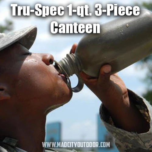 Hydration Bottles & Canteens Tru-Spec 1-qt. 3-Piece Canteen 6 Hydration Bottles & Canteens Tru-Spec 1-qt. 3-Piece Canteen