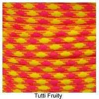 E. L. Wood Braiding Tutti Fruity Paracord 550 Survival Cord