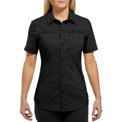 Viktos Women's Sofari Short Sleeve Button-Up Shirt Dress Shirts